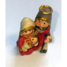Sacra famiglia alt. 4 cm.