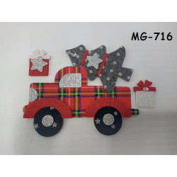 Fustella L Furgoncino natalizio e albero di Natale
