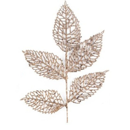 Ramo rosa canina glitter champagne 29 cm
