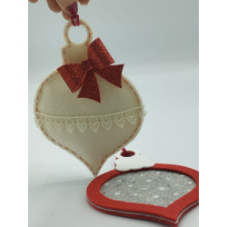 Fustella L Pallina cornice a goccia con fiocco