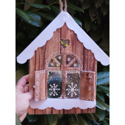 Fustella A4 Casetta con balcone fiorito kit 2 fustelle