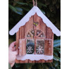 Fustella A4 Casetta con balcone fiorito kit 2 fustelle
