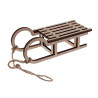 Slitta in legno naturale 13x5x4,5cm