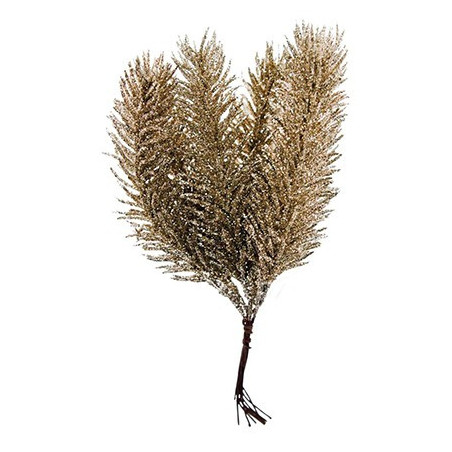 Ramo Deco pick glitter h. 19cm champagne