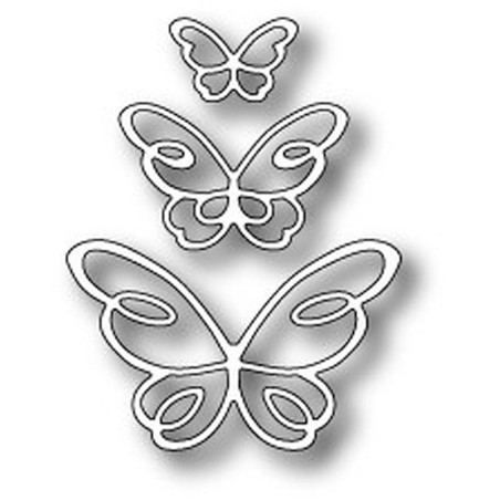 Fustella metallica PoppyStamps Devyn Butterfly Trio