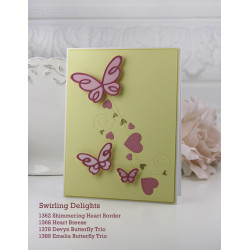 Fustella metallica PoppyStamps Devyn Butterfly Trio