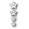 Fustella metallica PoppyStamps Super Star Buttons