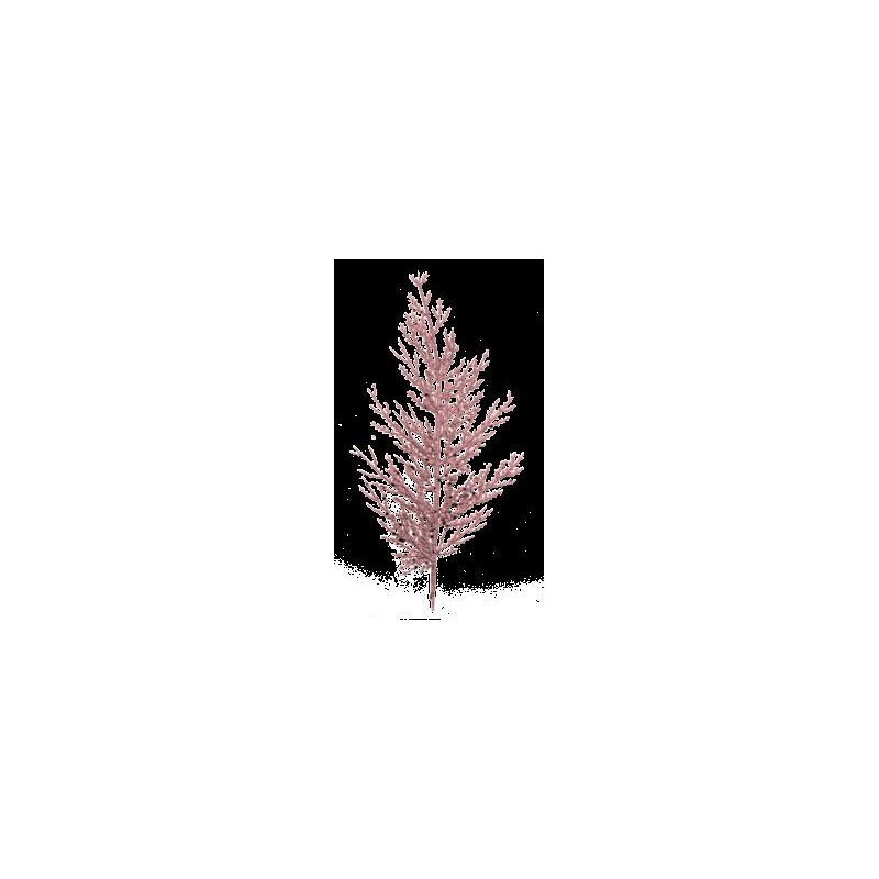 Ramo Thuja Glitter rosa chiaro 27 cm