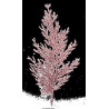 Ramo Thuja Glitter rosa chiaro 27 cm