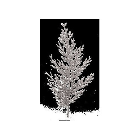 Ramo Thuja Glitter argento 27 cm