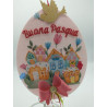 Pannello in pannolenci Fustellomania Villaggio felice 1mm 25x25 cm