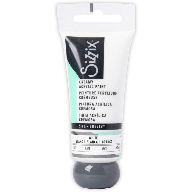 Crema acrilica Sizzix 60 ml bianco opaco