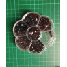 Set 500 occhietti per pupazzi mezze sfere misura da 3 a 12 mm