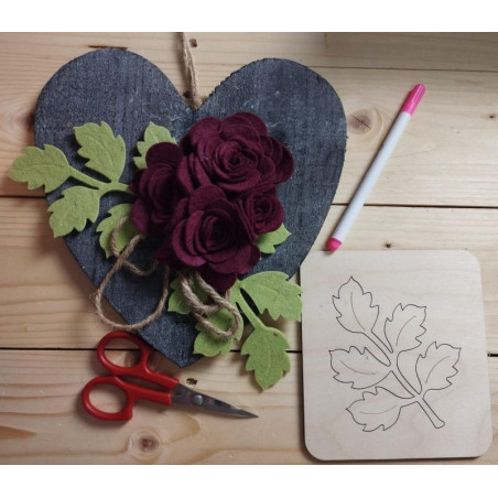 Fustellegno rametto per rose