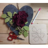 Fustellegno rametto per rose