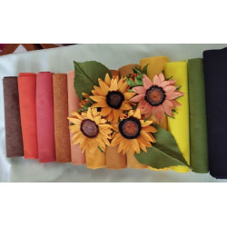 Pannolenci 1 mm  - KIT 12 colori Girasoli 2024