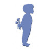 Fustella metallica Ragazzo con fiori
