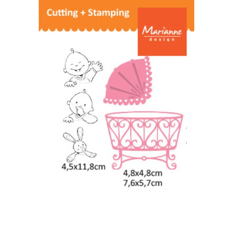 Fustella metallica Marianne Design Collectables Eline's baby