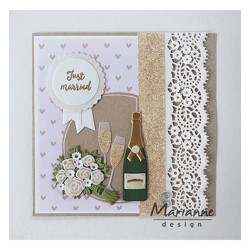 Fustella metallica Marianne Design Creatables Bouquet