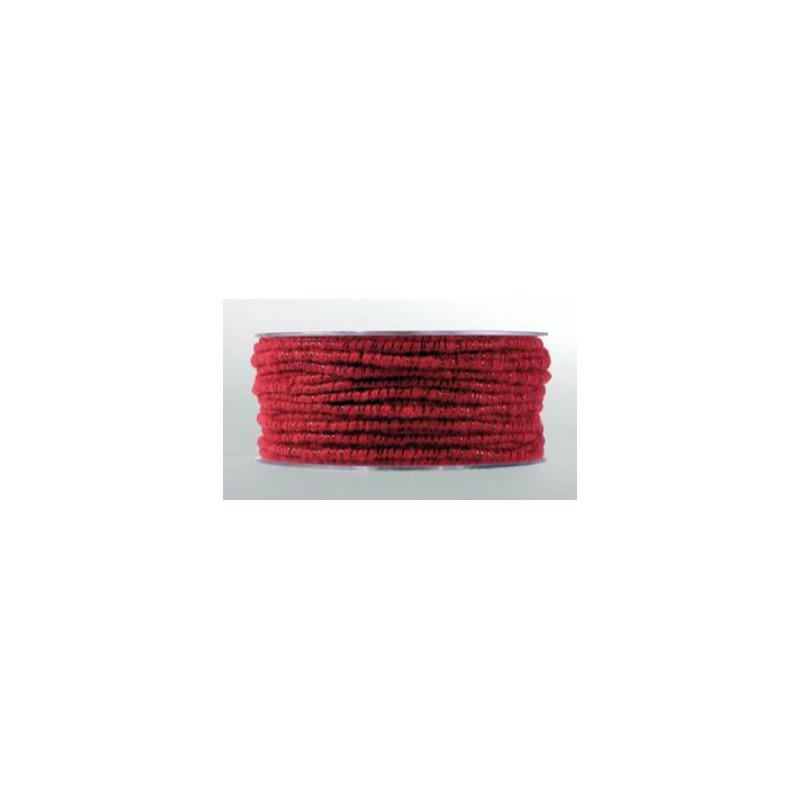 Filo di feltro animato rosso porpora 1 metro x 9 mm