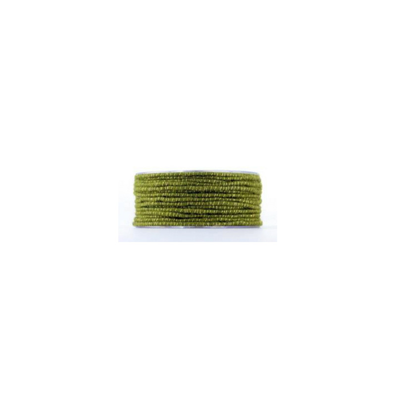 Filo di feltro animato verde muschio 1 metro x 9 mm