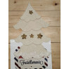 Fustella A4 doppia Kit 2 fustelle Albero componibile con bordo neve e stelle