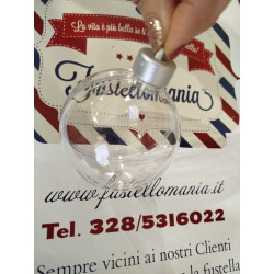 Pallina di plastica 8 cm....