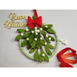 Fustella L Vischio di Natale con fiocco 3D