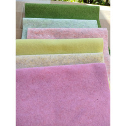 KIT Bambolina fior di luce 6 colori Feltro lana termoformabile 2 mm 30x50 cm