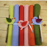 KIT Allegri passerotti 6 colori Feltro lana termoformabile 2 mm 30x50 cm