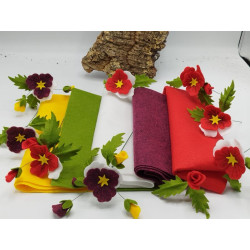 Pannolenci 1 mm  - KIT 5 colori Bouquet di viole