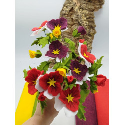 Pannolenci 1 mm  - KIT 5 colori Bouquet di viole