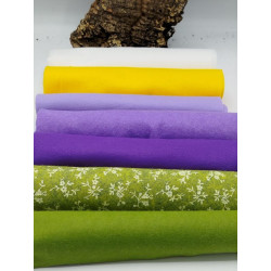 Pannolenci 1 mm  - KIT 6+1 colori Prato fiorito