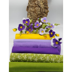 Pannolenci 1 mm  - KIT 6+1 colori Prato fiorito