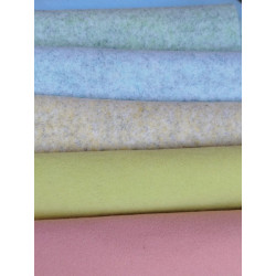 KIT Calle 5 colori Feltro lana termoformabile 2 mm 30x50 cm