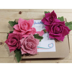 Fustella L Rosa Valentina e foglia