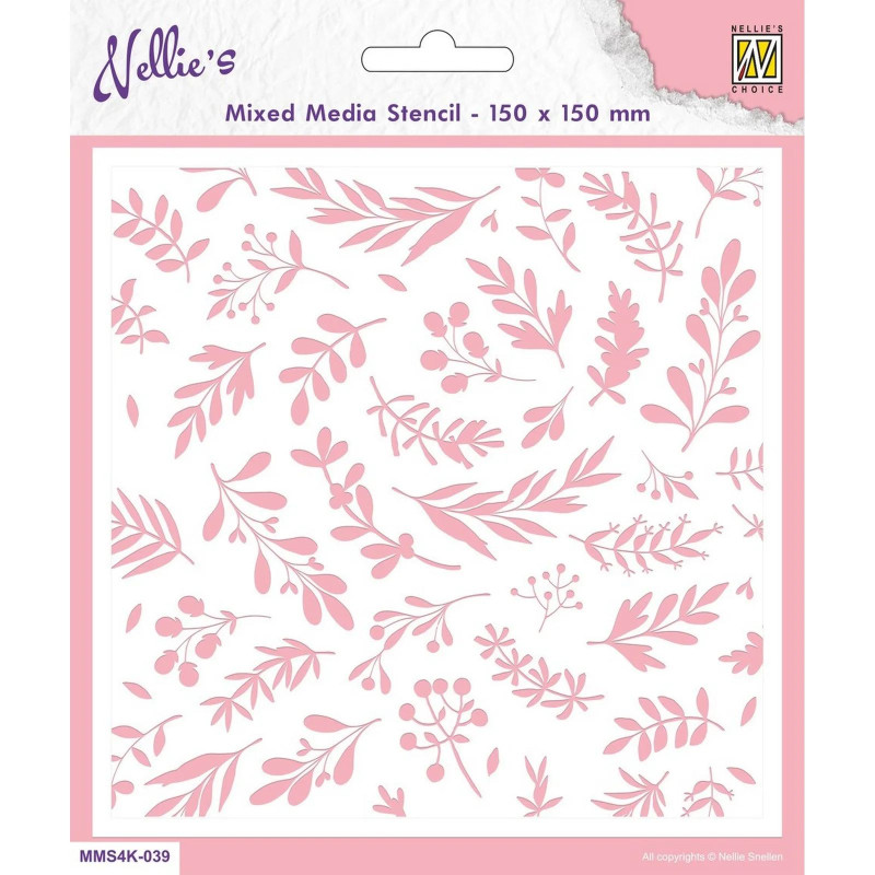 Stencil Nellie's Choice leaves