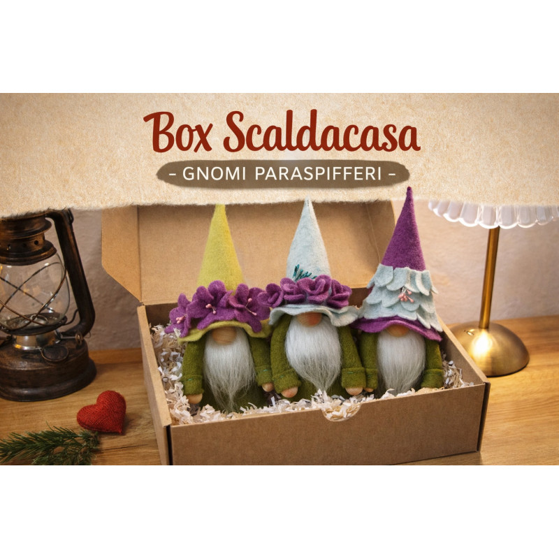 BOX Scaldacasa gnomo paraspifferi + cartamodello