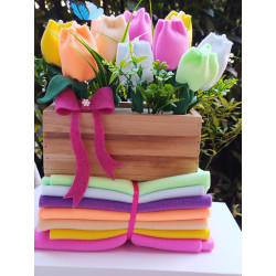 Kit Tulipani in Pile – Perfetto per Principianti + cartamodello