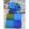 Kit 4mt di Nastrullami alt 10 cm toni mare per rose