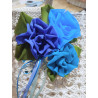 Kit 4mt di Nastrullami alt 10 cm toni mare per rose