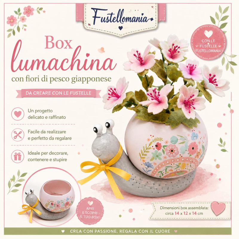 Box Lumachina con Fiori di Pesco Giapponese🌸