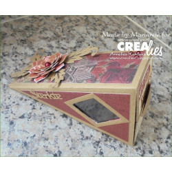 Fustella metallica Crealies Create a box Pezzo di torta
