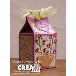 Fustella metallica Crealies Create a box Cartone del latte