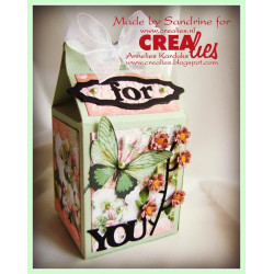 Fustella metallica Crealies Create a box Cartone del latte
