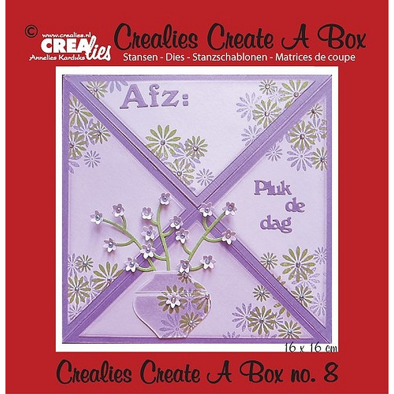 Fustella metallica Crealies Create a box Busta da lettera