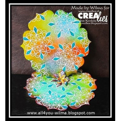 Fustella metallica Crealies Crea-nest-lies XXL Fiori smerlati