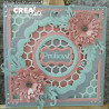 Fustella metallica Crealies Crea-nest-lies XXL Fiori smerlati