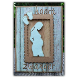 Fustella metallica Marianne Design Creatables Pregnant