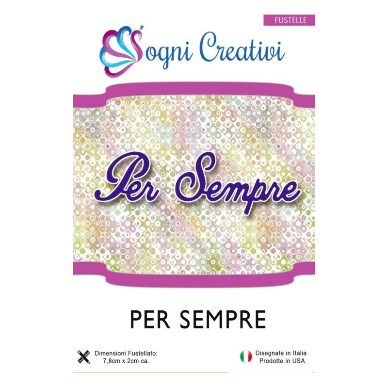 Fustella metallica sottile Per sempre